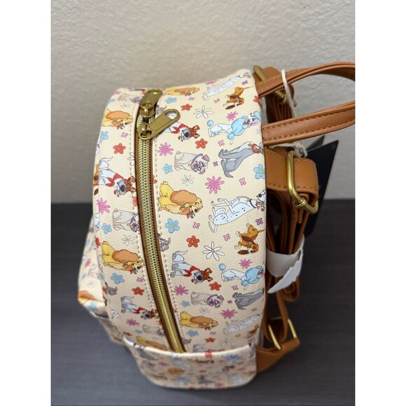 Loungefly Disney Dogs Floral Mini Backpack - Picture 5 of 5